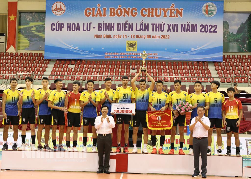 Chung kết và trao thưởng Giải bóng chuyền Cup Hoa Lư- Bình Điền năm 2022