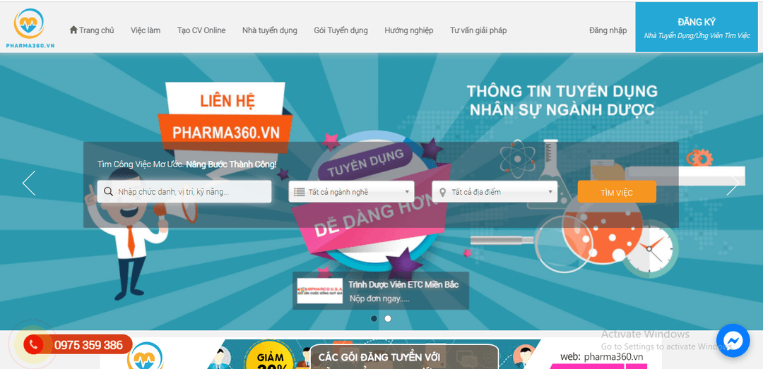Pharma360.vn - Trang tuyển dụng nhân sự Dược uy tín tại Việt Nam