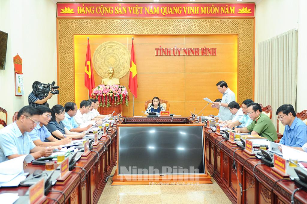 Hội nghị Ban Thường vụ Tỉnh ủy