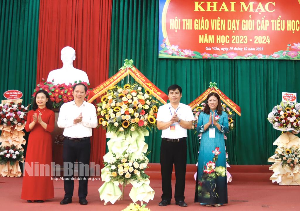 Gia Viễn: Khai mạc Hội thi giáo viên dạy giỏi cấp tiểu học