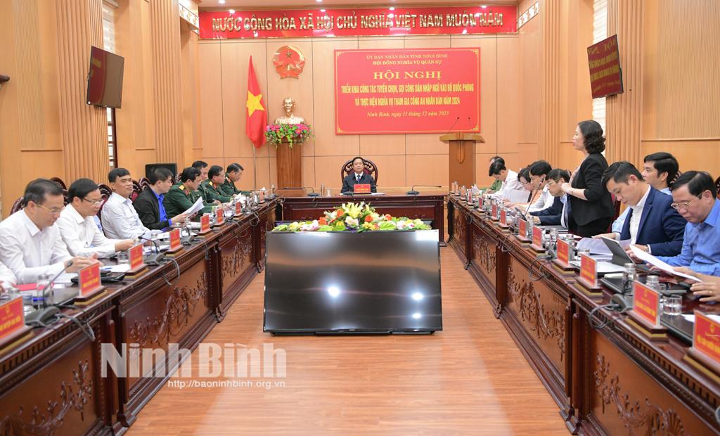 Triển khai công tác tuyển quân năm 2024