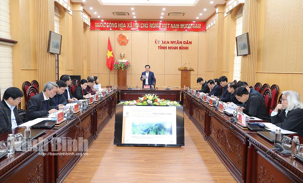 Hội nghị nghe Báo cáo phương án Quy hoạch bảo quản, tu bổ, phục hồi Di tích Quốc gia đặc biệt Cố đô Hoa Lư