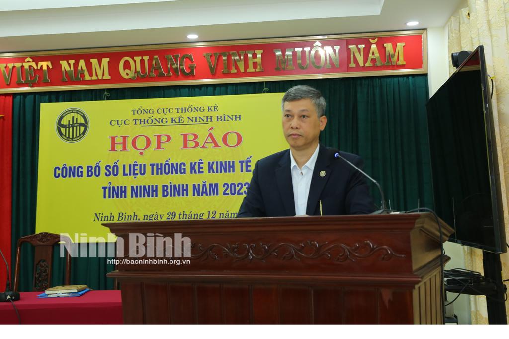 Họp báo công bố số liệu thống kê kinh tế - xã hội tỉnh Ninh Bình năm 2023