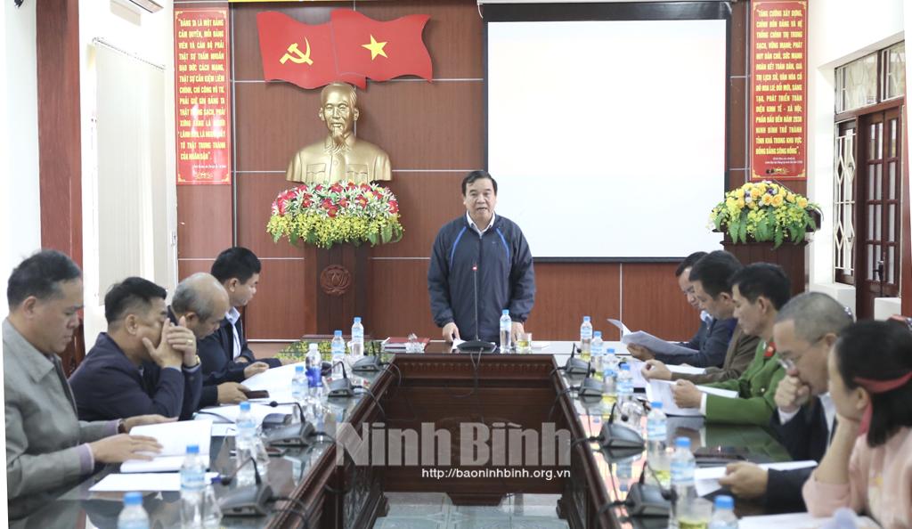 Triển khai kế hoạch tổ chức Giải bóng đá hạng nhất Quốc gia, Cúp Quốc gia trên sân vận động tỉnh Ninh Bình năm 2023