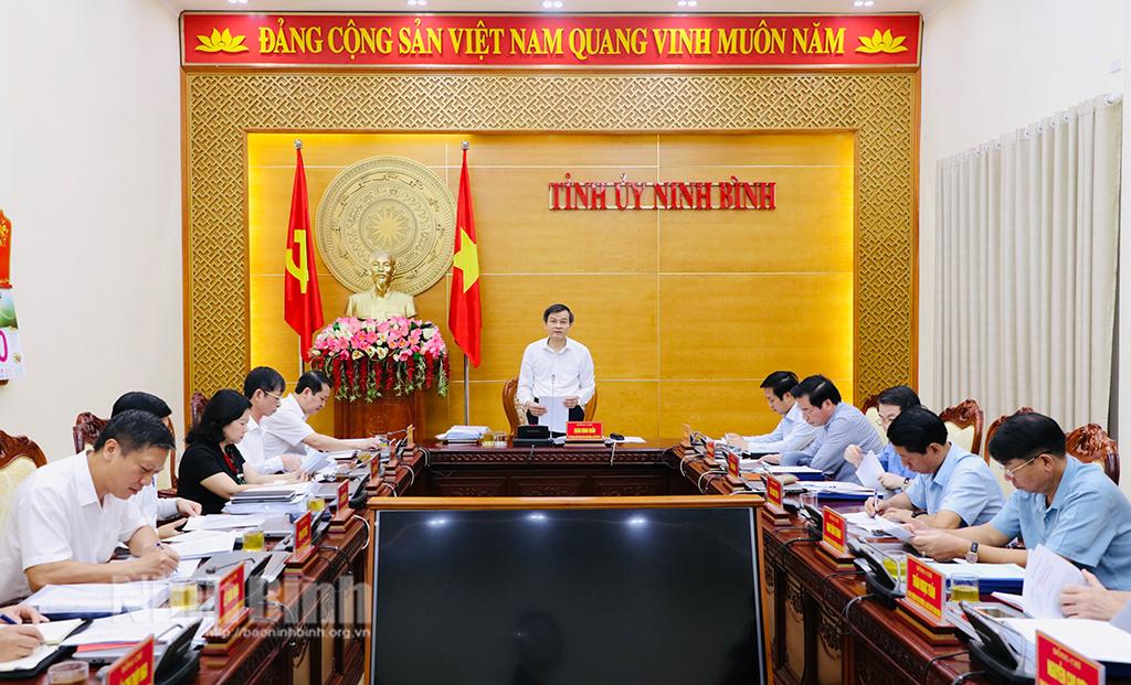 Hội nghị Ban Thường vụ Tỉnh ủy