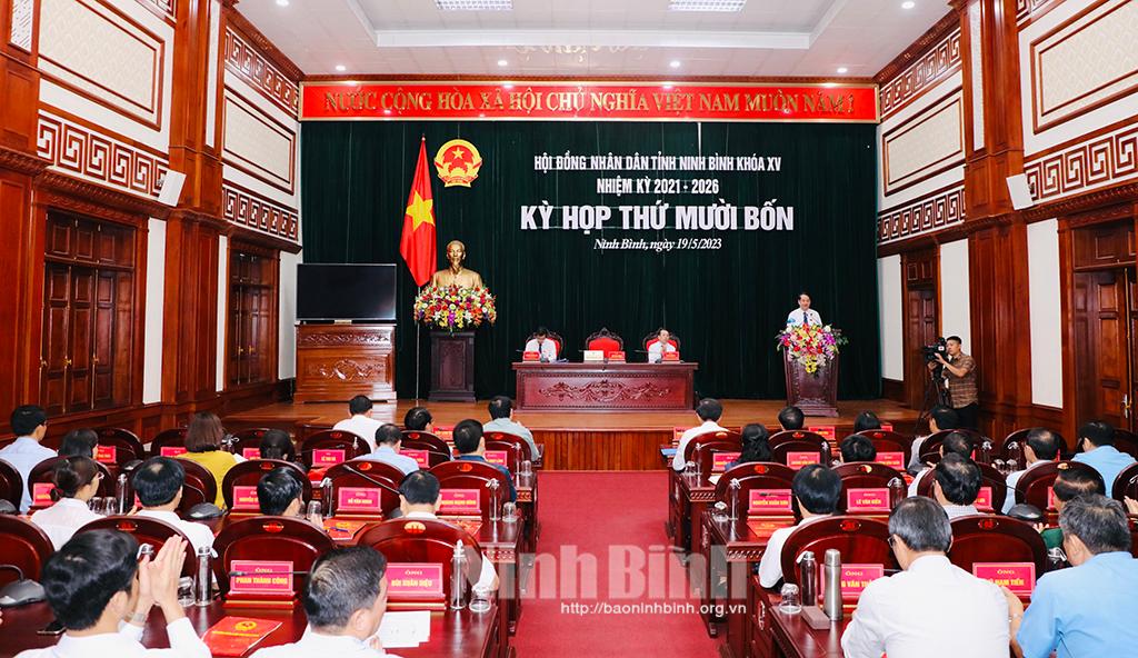 Kỳ họp thứ 14, HĐND tỉnh Ninh Bình khóa XV