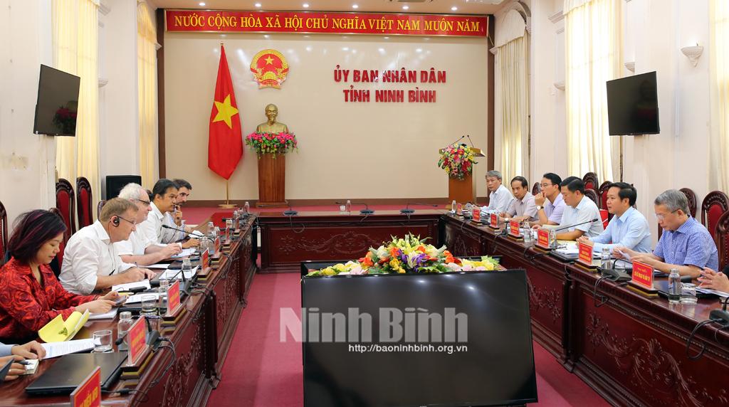 UBND tỉnh làm việc với Đoàn công tác của Cơ quan phát triển Pháp