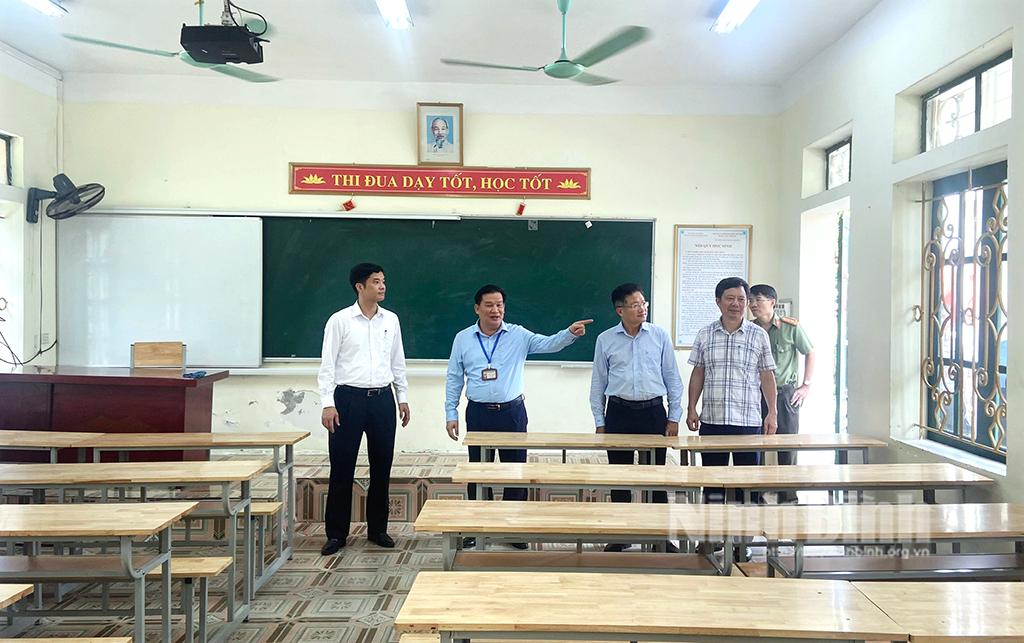 Kiểm tra công tác chuẩn bị Kỳ thi tốt nghiệp THPT năm 2023