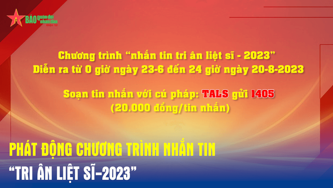 Nhắn tin "Tri ân liệt sĩ"