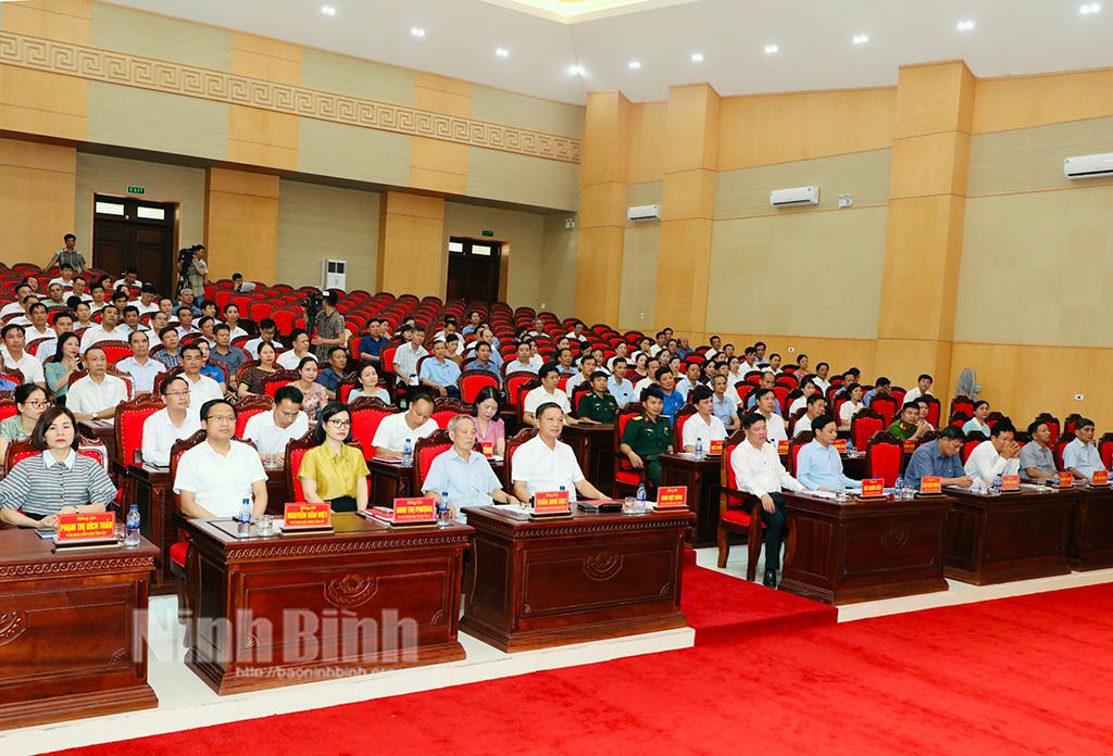 Huyện ủy Kim Sơn sơ kết giữa nhiệm kỳ thực hiện Nghị quyết Đại hội Đảng bộ huyện lần thứ XXIV