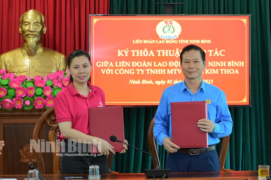 Ký thỏa thuận hợp tác chương trình phúc lợi đoàn viên công đoàn