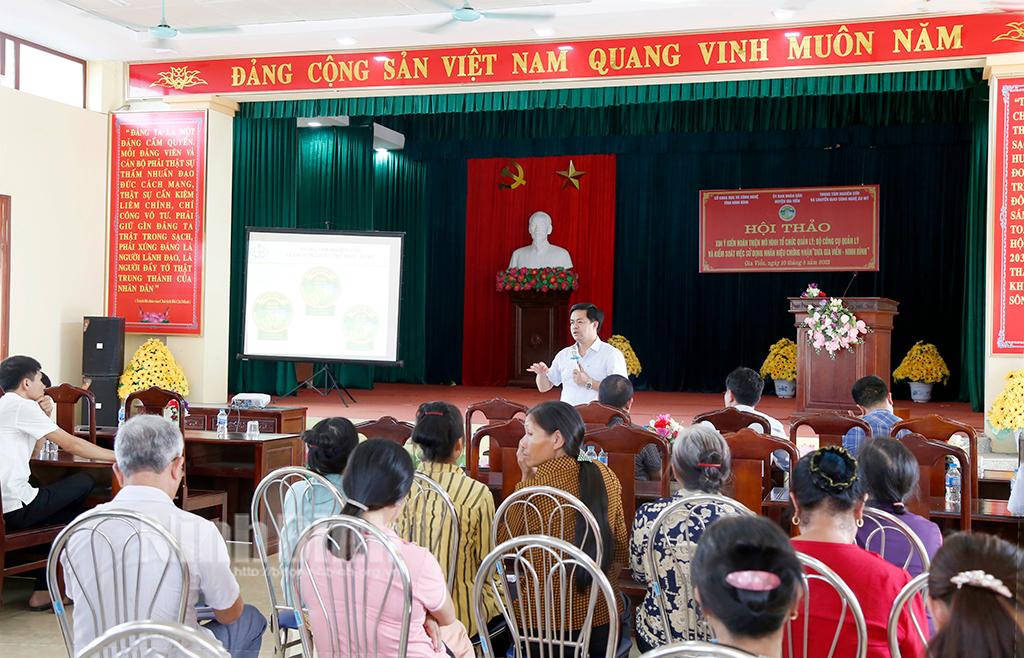 Hội thảo xin ý kiến hoàn thiện hồ sơ đăng ký nhãn hiệu chứng nhận "Dưa Gia Viễn"