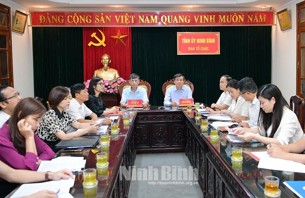 Hội nghị trực tuyến toàn quốc góp ý vào Dự thảo bổ sung, sửa đổi Quy định số 04-QĐi/TW của Ban Bí thư