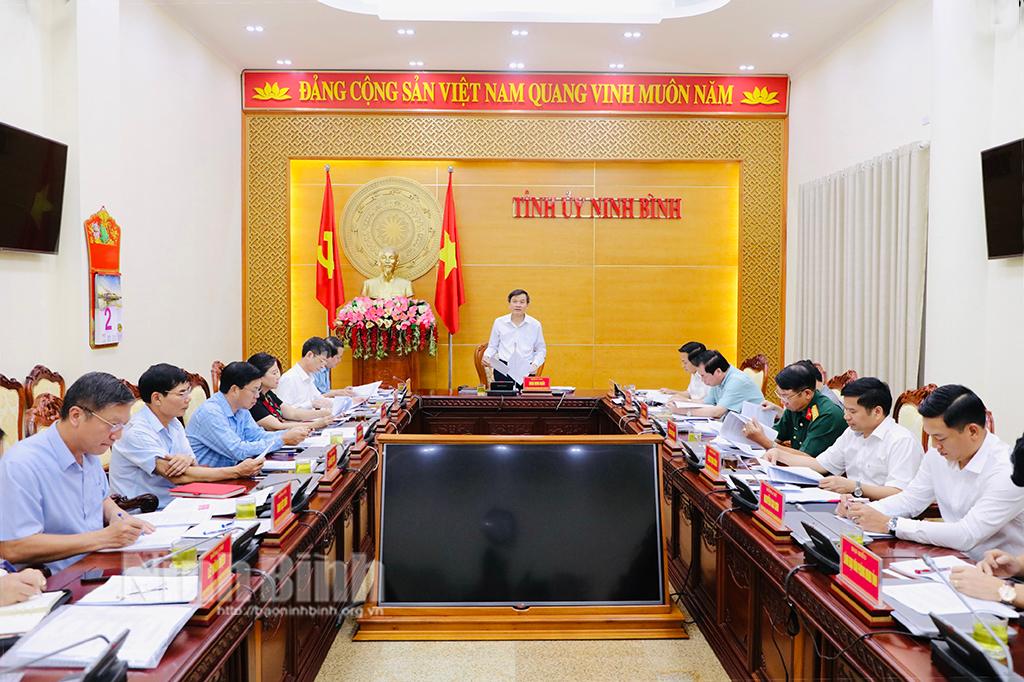 Hội nghị Ban Thường vụ Tỉnh ủy