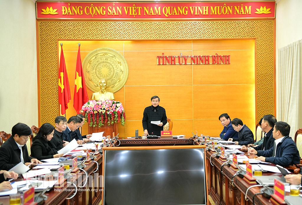 Hội nghị Ban Thường vụ Tỉnh ủy