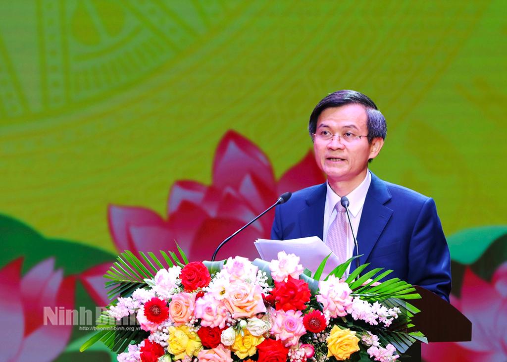 Diễn văn của đồng chí Bí thư Tỉnh ủy tại chương trình Kỷ niệm 55 năm thực hiện Di chúc của Chủ tịch Hồ Chí Minh và 65 năm Bác Hồ về thăm Ninh Bình