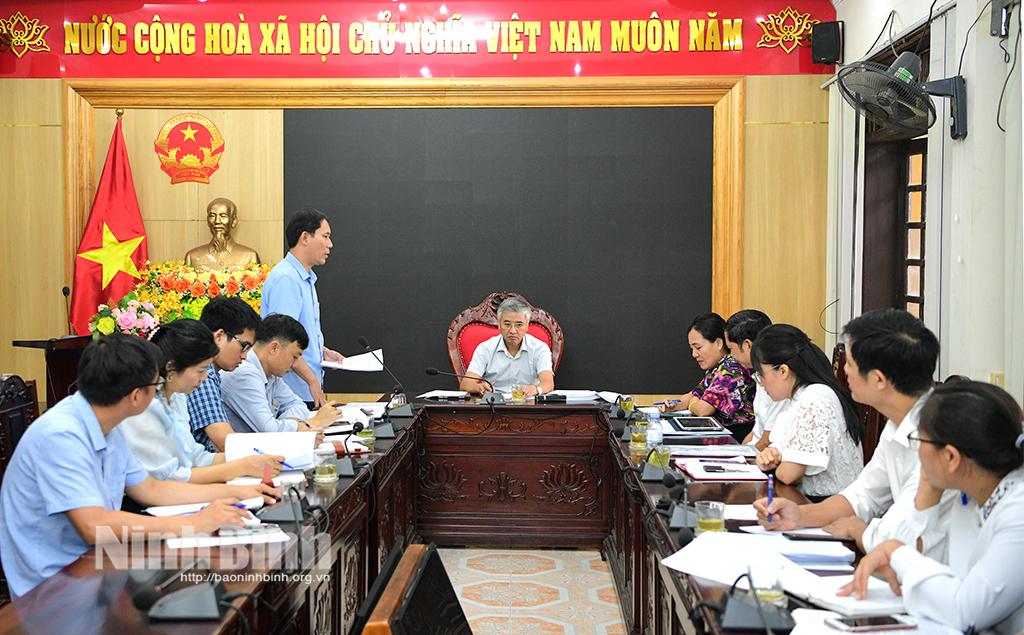 Đoàn giám sát của HĐND tỉnh làm việc tại huyện Yên Khánh