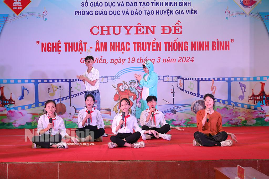 Gia Viễn tổ chức chuyên đề cấp tỉnh "Nghệ thuật-Âm nhạc truyền thống Ninh Bình"