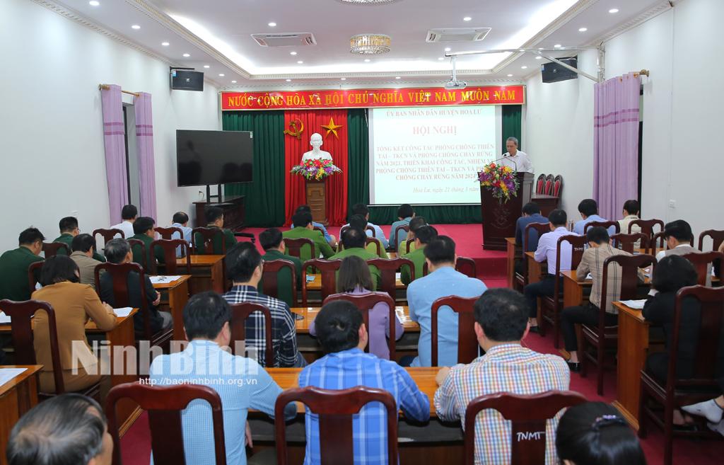 Hoa Lư triển khai công tác PCTT&TKCN, phòng chống cháy rừng năm 2024