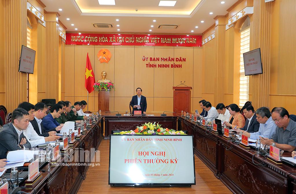 Hội nghị UBND tỉnh phiên thường kỳ tháng 3