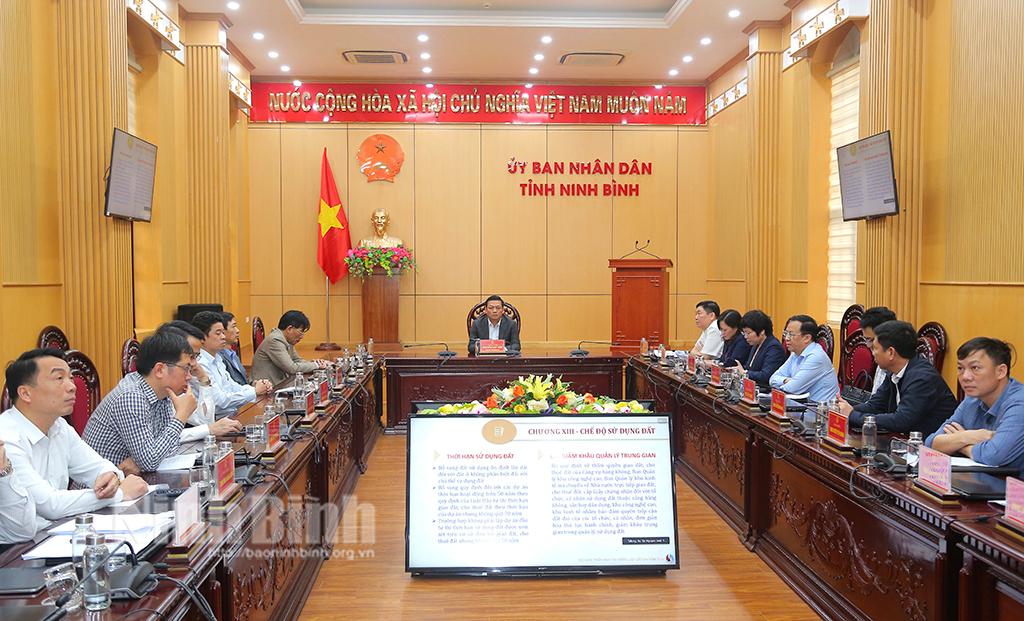 Hội nghị trực tuyến toàn quốc triển khai thi hành Luật Đất đai