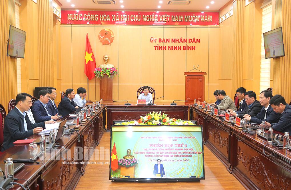 Phiên họp thứ 5 của Ban Chỉ đạo Trung ương các chương trình MTQG