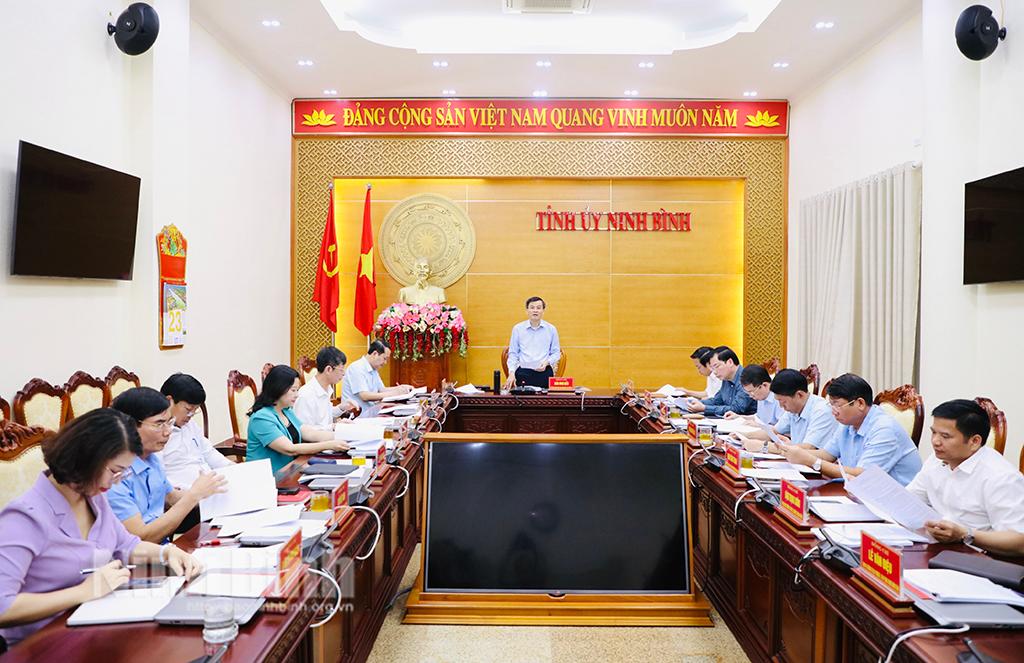 Hội nghị Ban Thường vụ Tỉnh ủy