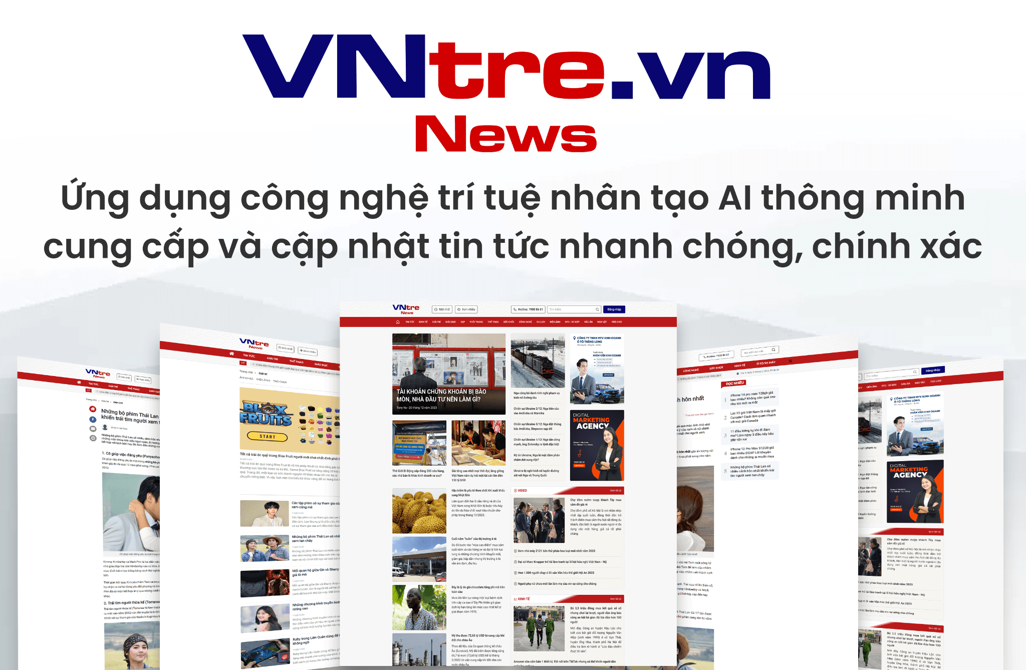 Trang tin điện tử tổng hợp VNtre.vn nâng cao trải nhiệm người dùng nhờ ứng dụng công nghệ AI