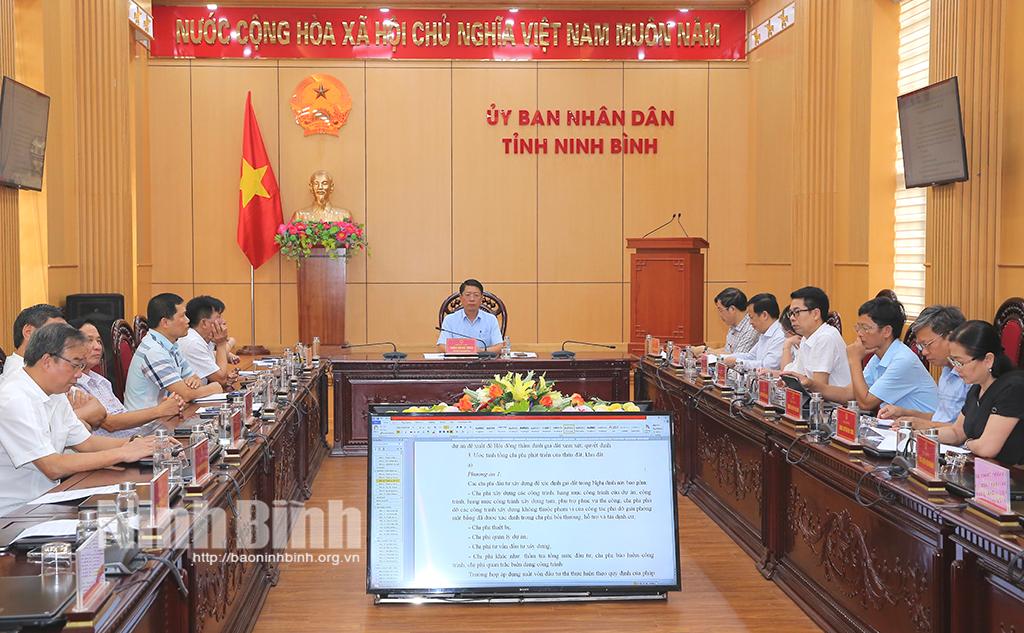 Hội nghị trực tuyến về dự thảo Nghị định quy định giá đất