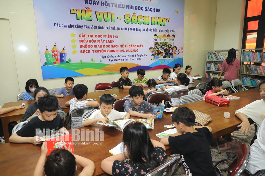Tổ chức ngày hội thiếu nhi đọc sách "Hè vui-sách hay" năm 2024
