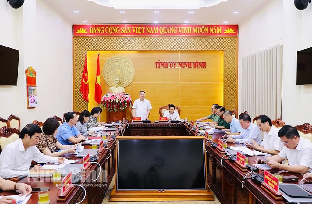 Thường trực Tỉnh ủy triển khai nhiệm vụ trọng tâm 6 tháng cuối năm