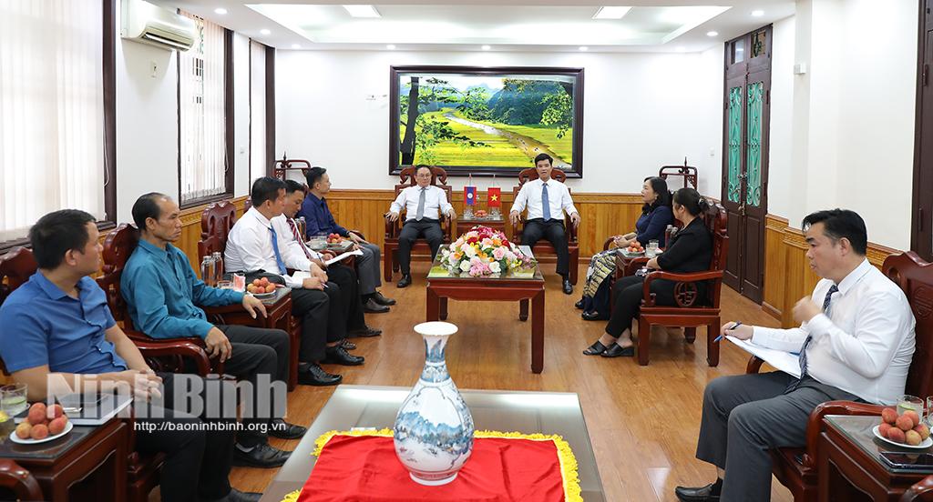 Oudomxay province's delegation pays working visit to Ninh Binh