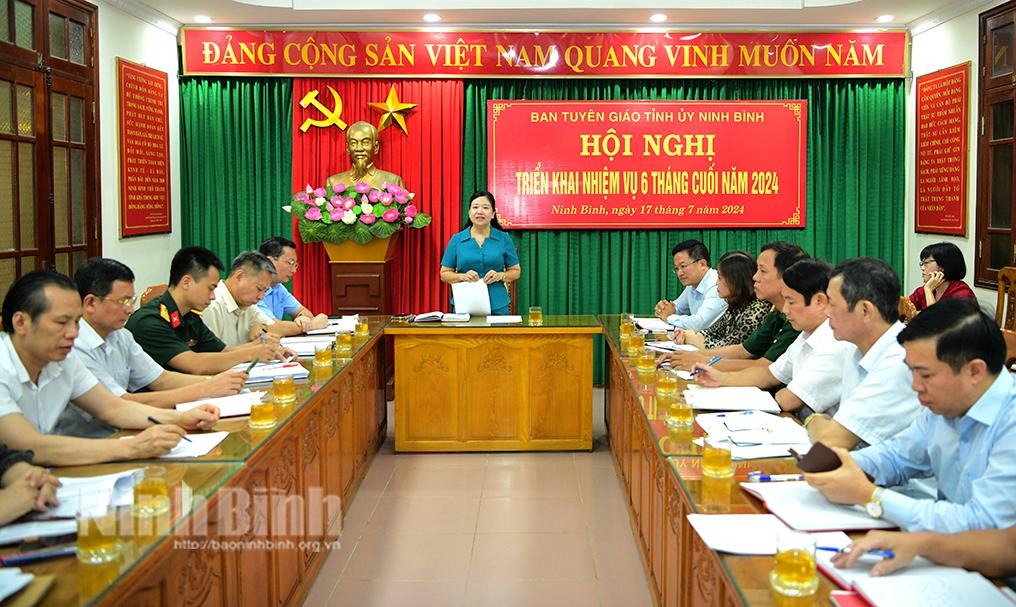 Triển khai nhiệm vụ công tác Tuyên giáo 6 tháng cuối năm