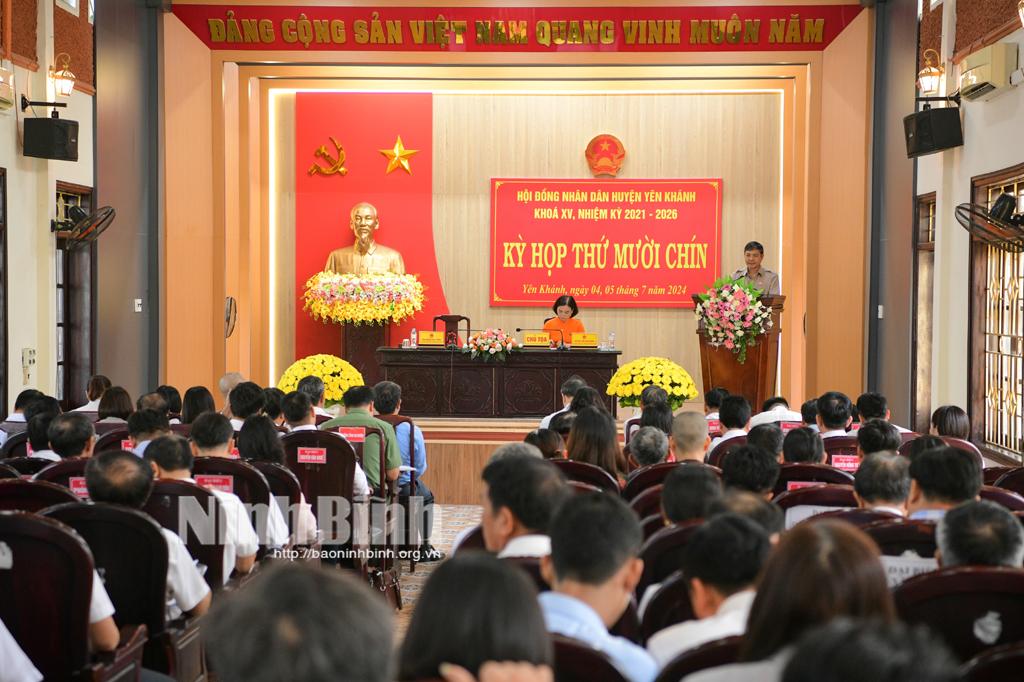 Kỳ họp thứ 19, HĐND huyện Yên Khánh khóa XV