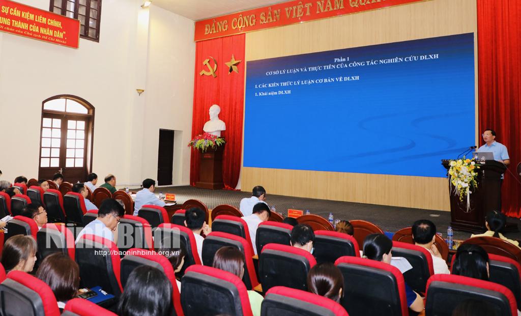 Ban Thường vụ Thành ủy Ninh Bình tập huấn nghiệp vụ công tác tuyên giáo