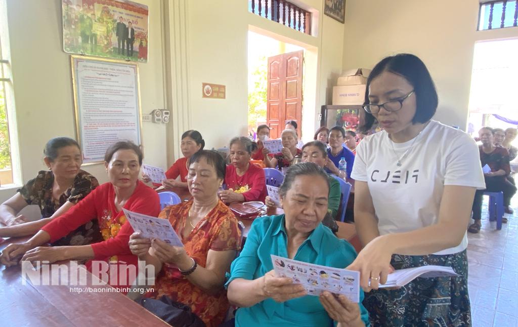 Cung cấp thông tin, kiến thức về chăm sóc sức khỏe người cao tuổi tại xã Ninh An