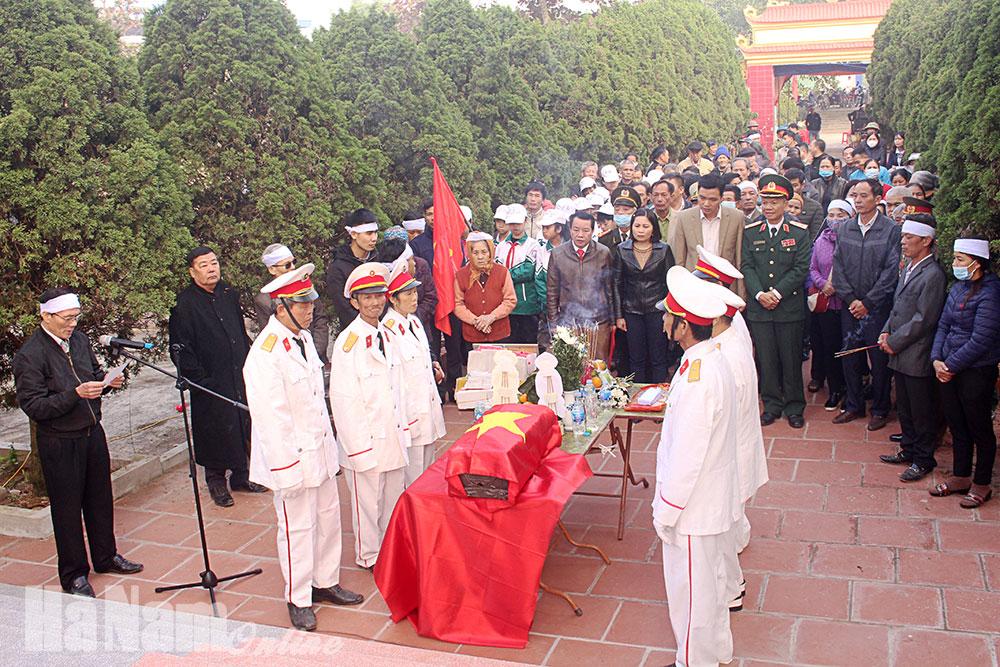 UBND xã Xuân Khê tổ chức lễ đón nhận hài cốt liệt sỹ