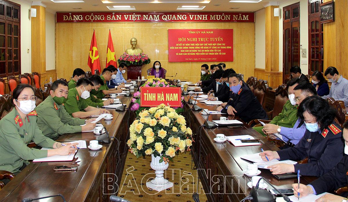 Ban Nội chính Trung ương sơ kết 7 năm thực hiện quy chế phối hợp công tác