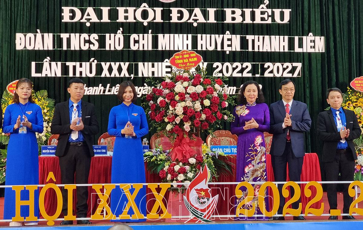 Đại hội đại biểu Đoàn TNCS Hồ Chí Minh huyện Thanh Liêm lần thứ XXX, nhiệm kỳ 2022-2027