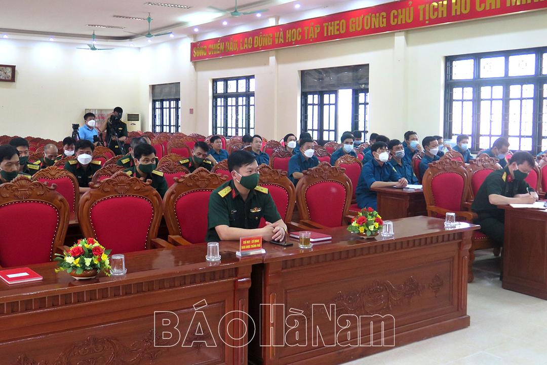 Ban CHQS TP. Phủ Lý sơ kết 3 năm thực hiện phong trào thi đua “Cán bộ, chiến sĩ quân đội thi đua thực hiện văn hoá công sở, xứng danh bộ đội cụ Hồ”