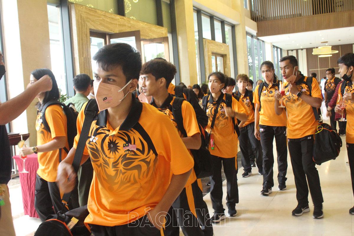 Ngày 8/5, có 5 đoàn VĐV và quan chức thể thao các nước đến Hà Nam chuẩn bị cho SEA Games 31