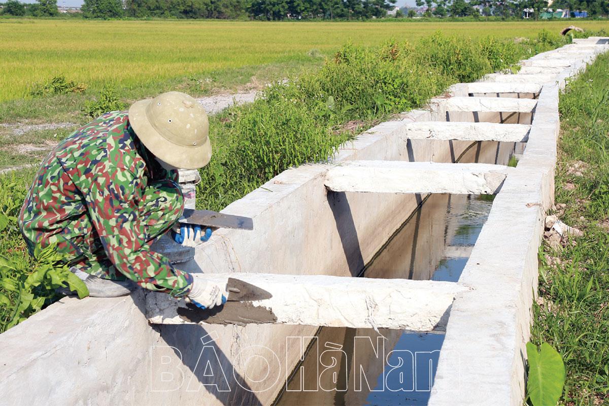 Thanh Liêm tập trung đầu tư xây dựng hệ thống kênh mương nội đồng