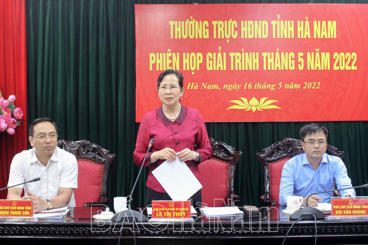 Thường trực HĐND tỉnh thống nhất nội dung, chương trình kỳ họp thường lệ giữa năm 2022