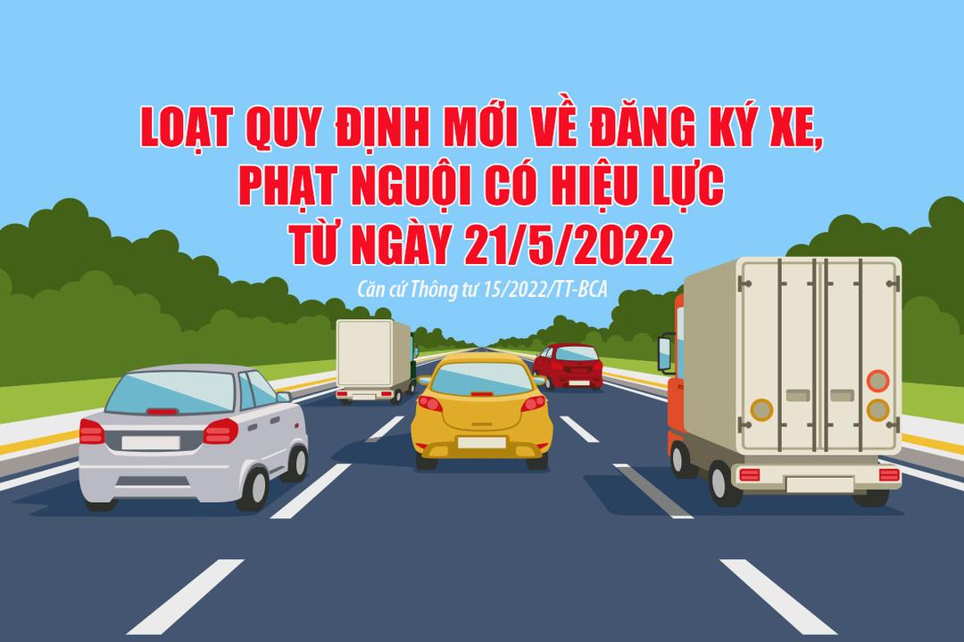 Loạt quy định mới về đăng ký xe, phạt nguội có hiệu lực từ ngày 21/5