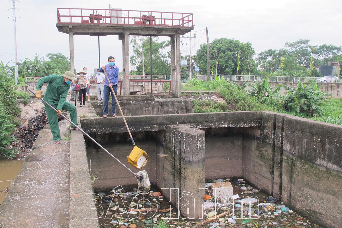 Bảo đảm an toàn hệ thống kênh tưới trạm bơm Như Trác