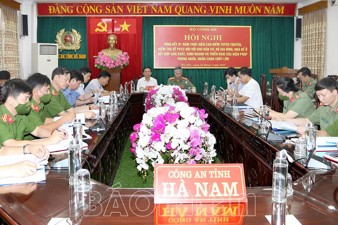 Bộ Công an Tổng kết 1 năm thực hiện cao điểm tuyên truyền, kiểm tra về PCCC