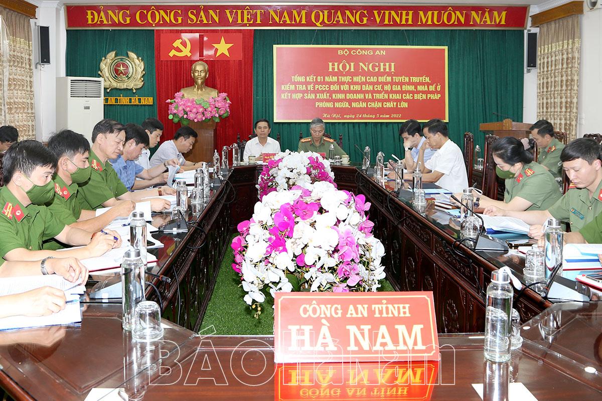 Bộ Công an Tổng kết 1 năm thực hiện cao điểm tuyên truyền, kiểm tra về PCCC