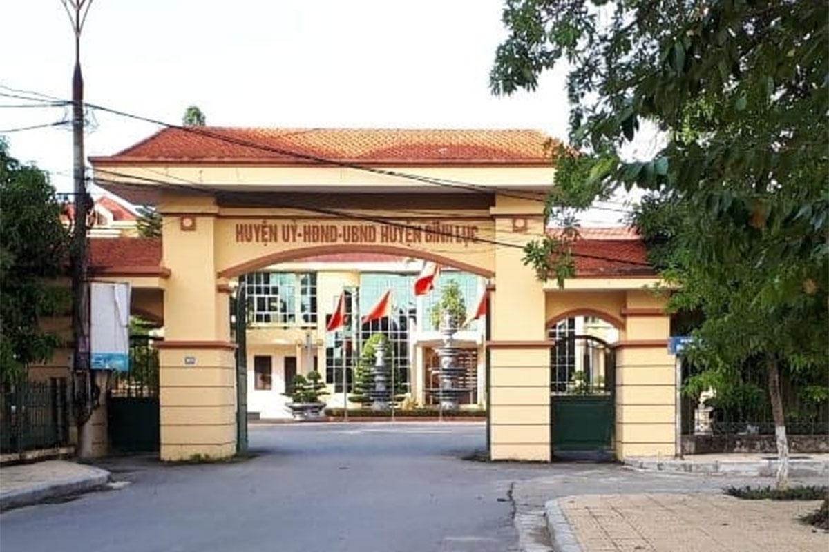 Địa chí huyện Bình Lục: Tổ chức bộ máy của hệ thống chính trị hiện hành năm 2020