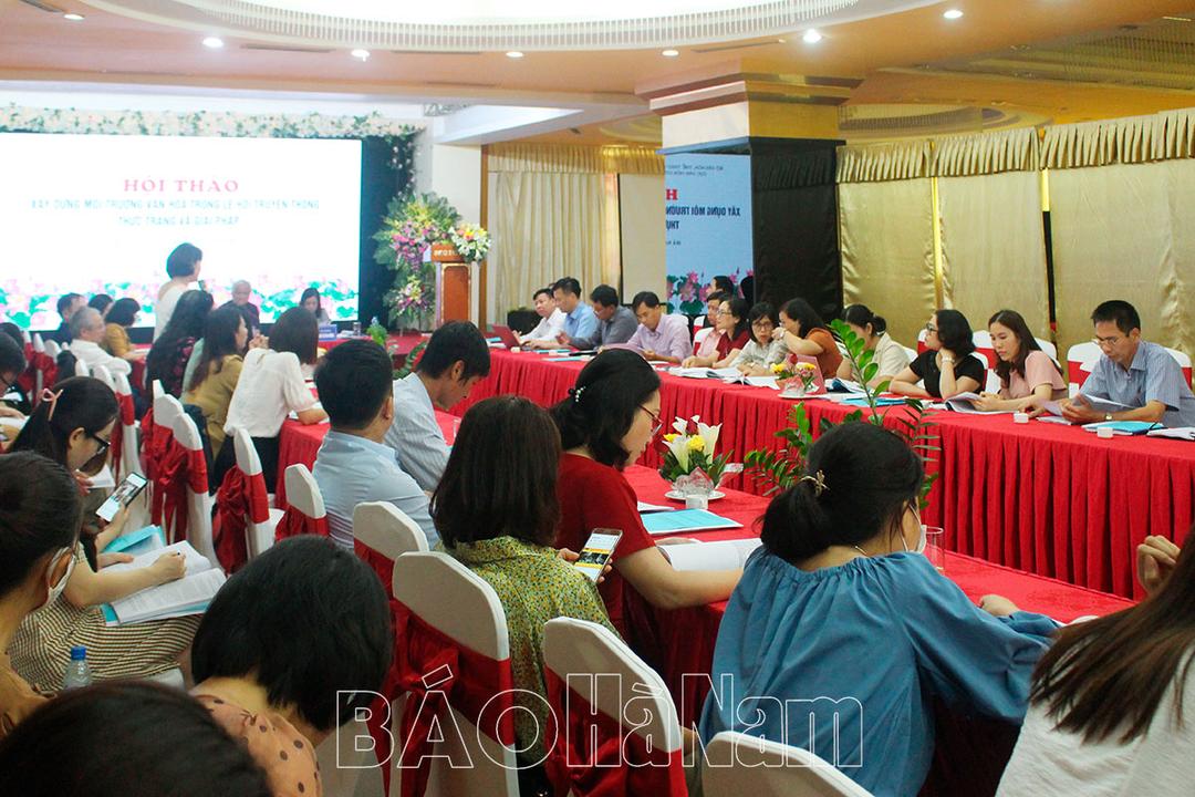 Hội thảo “Xây dựng môi trường văn hóa trong lễ hội truyền thống – Thực trạng và giải pháp”