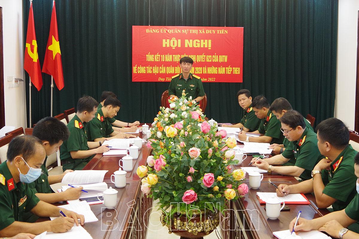 ĐUQS thị xã Duy Tiên tổng kết 10 năm thực hiện NQ 623 và 513